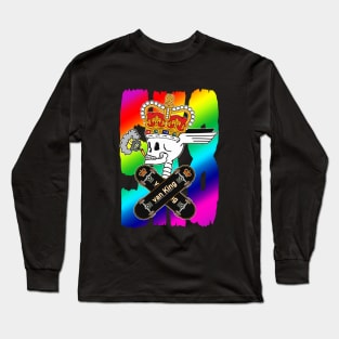 van King - King Royal Skull Colors - The Streets Are My Kingdom Long Sleeve T-Shirt